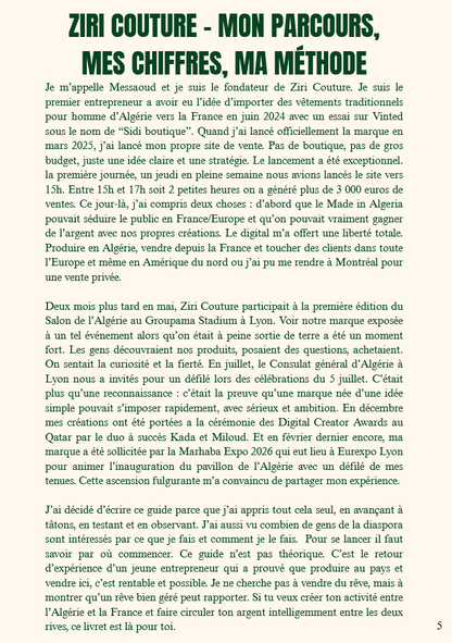 Manuel guide de l'import de produits algériens